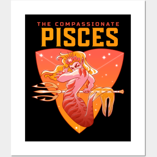 Pisces Zodiac Sign The Compassionate Posters and Art